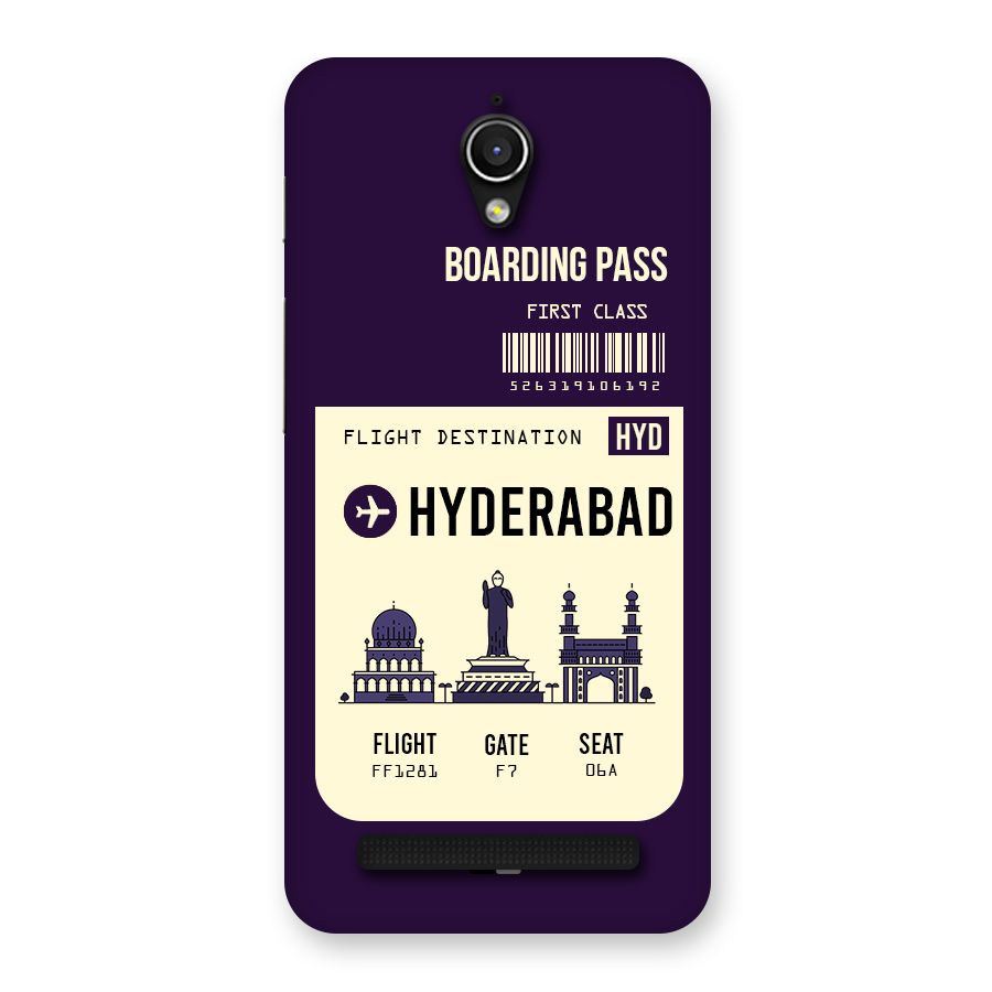 Hyderabad Boarding Pass Back Case for Zenfone Go