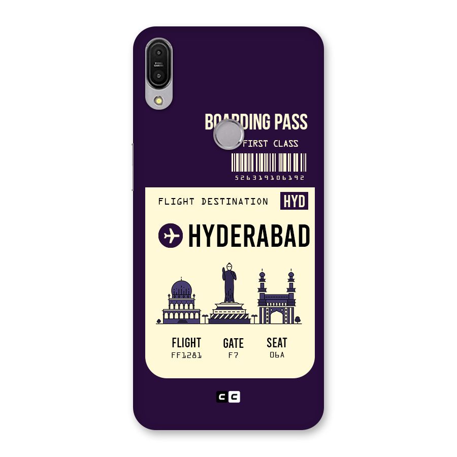 Hyderabad Boarding Pass Back Case for Zenfone Max Pro M1