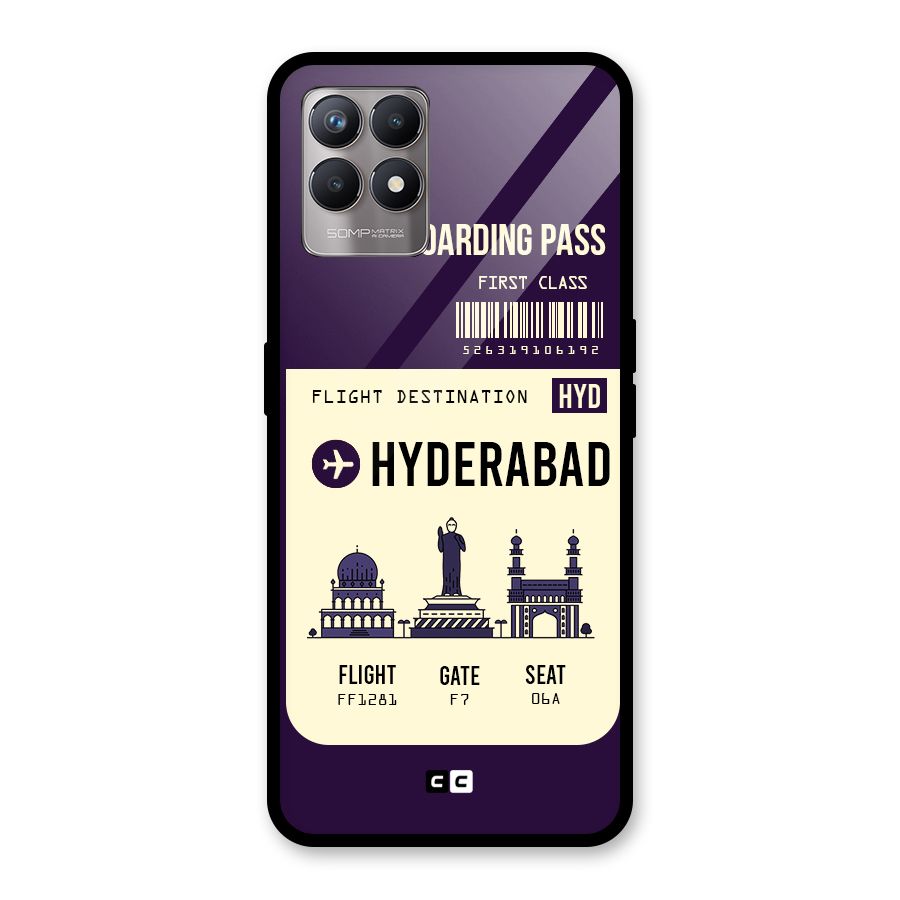 Hyderabad Boarding Pass Glass Back Case for Realme Narzo 50