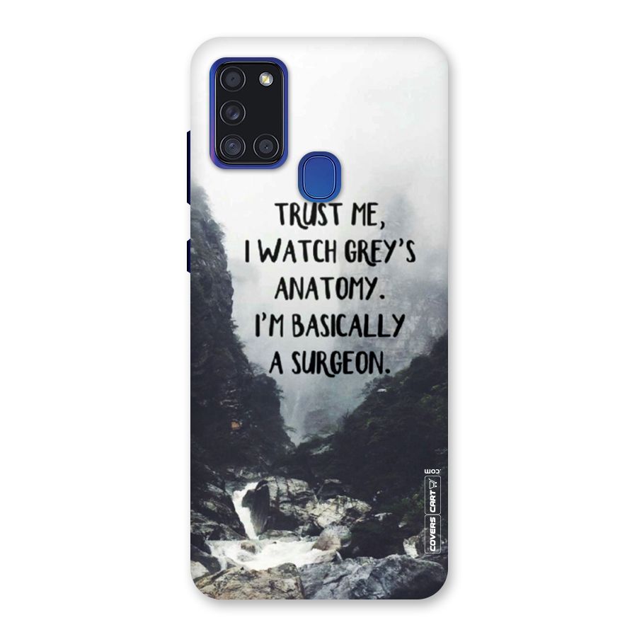 I Am A Surgeon Back Case for Galaxy A21s