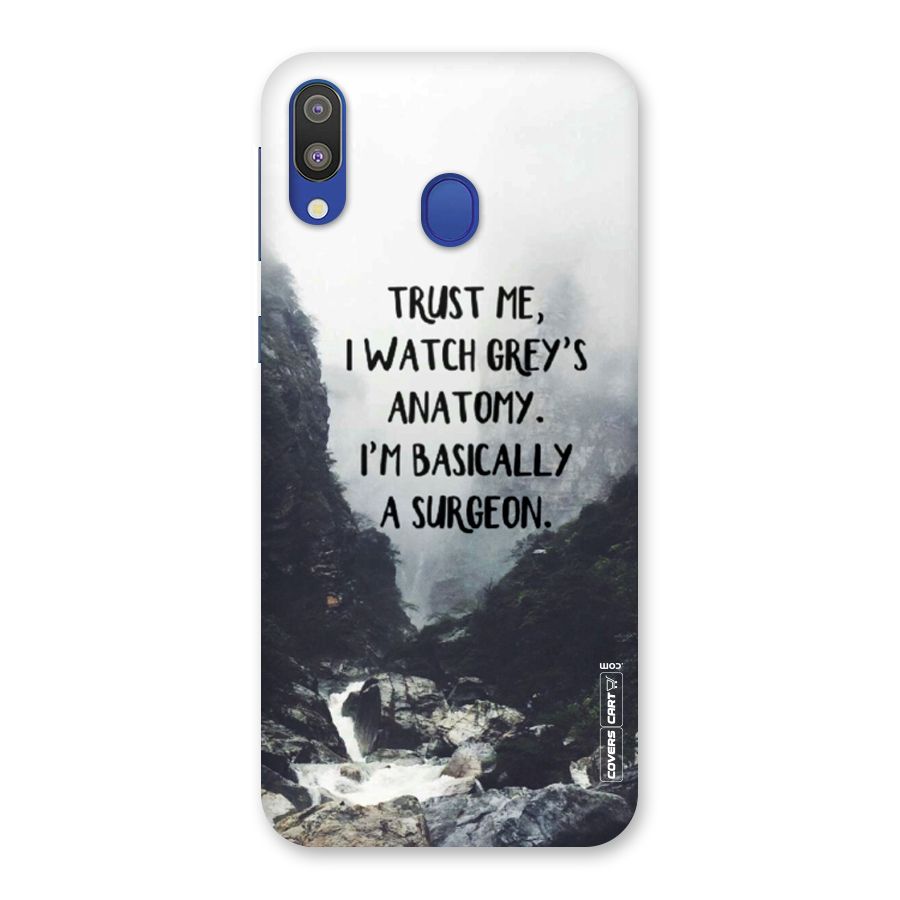 I Am A Surgeon Back Case for Galaxy M20