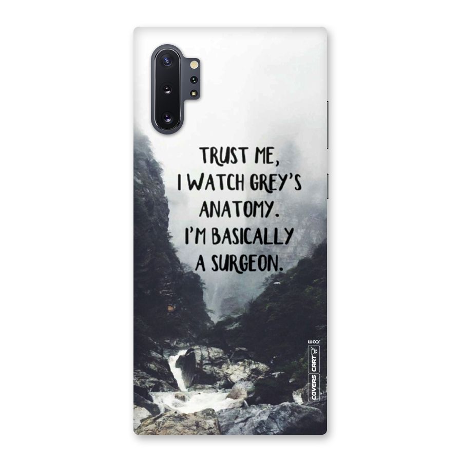 I Am A Surgeon Back Case for Galaxy Note 10 Plus
