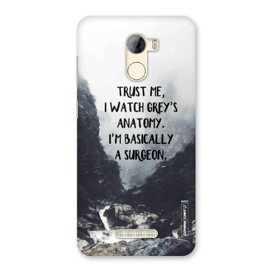 I Am A Surgeon Back Case for Gionee A1 LIte