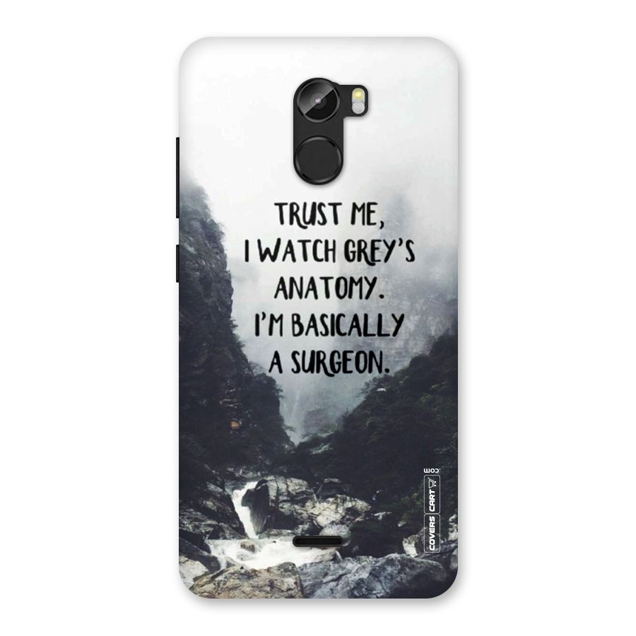 I Am A Surgeon Back Case for Gionee X1