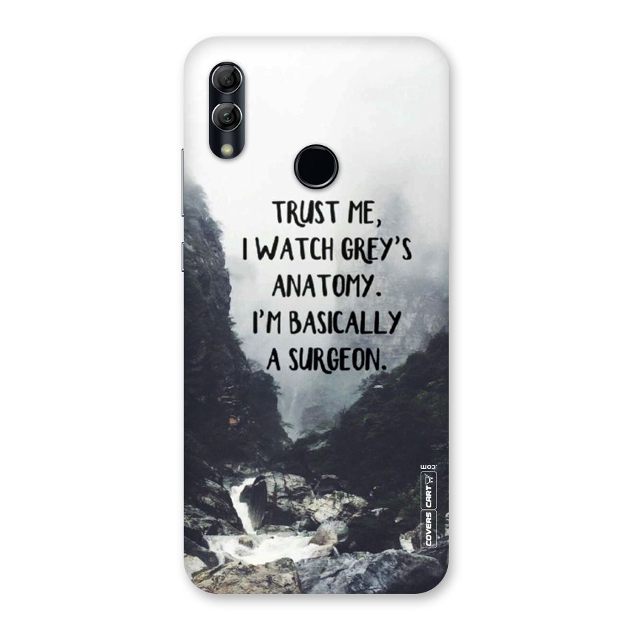 I Am A Surgeon Back Case for Honor 10 Lite