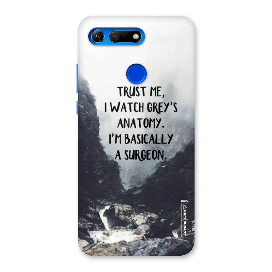 I Am A Surgeon Back Case for Honor View 20