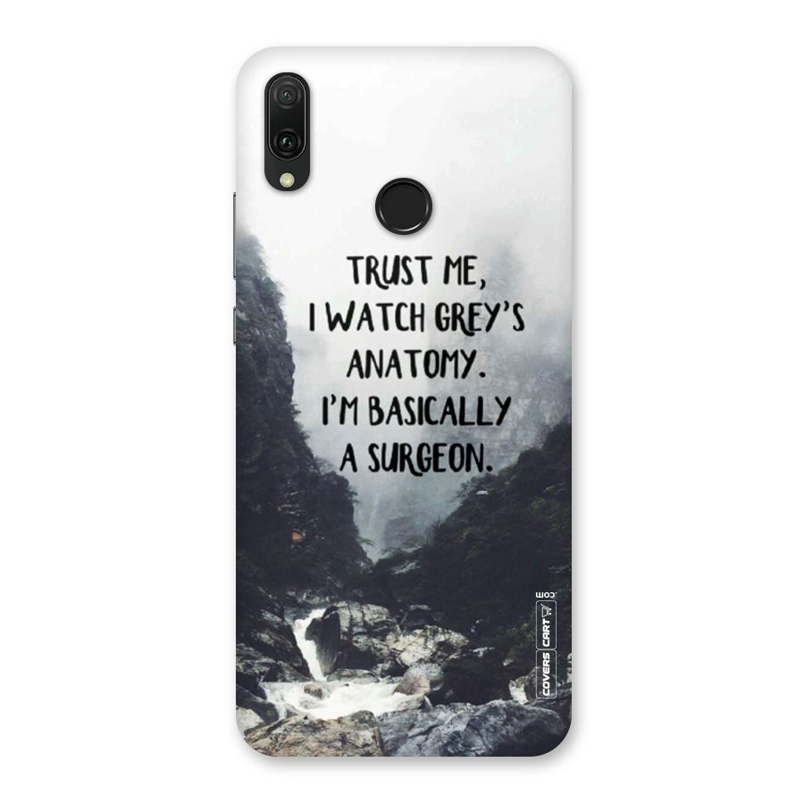 I Am A Surgeon Back Case for Huawei Y9 (2019)