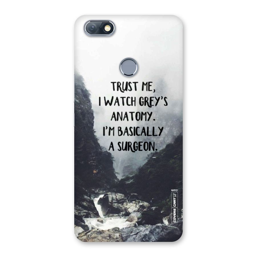 I Am A Surgeon Back Case for Infinix Note 5