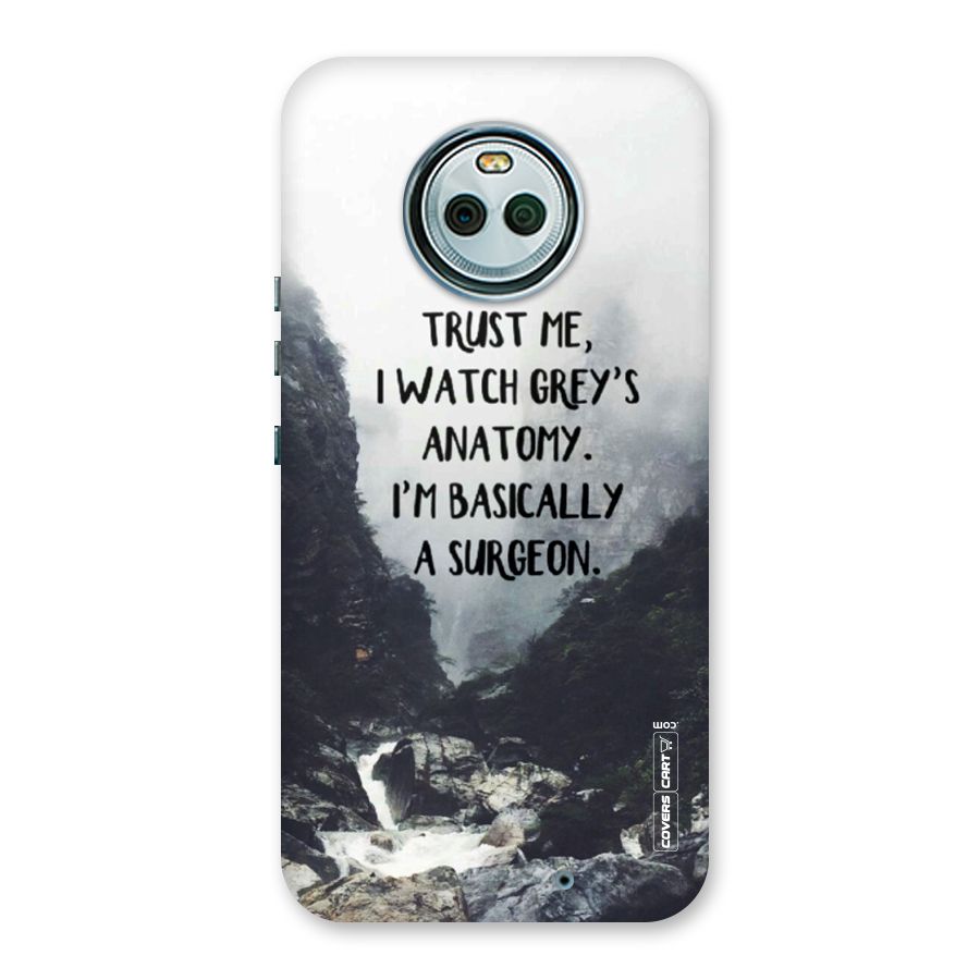 I Am A Surgeon Back Case for Moto X4