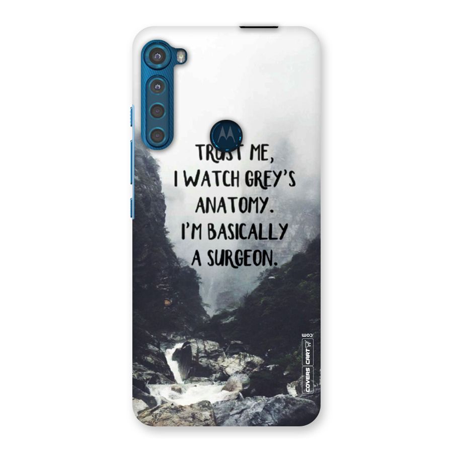 I Am A Surgeon Back Case for Motorola One Fusion Plus