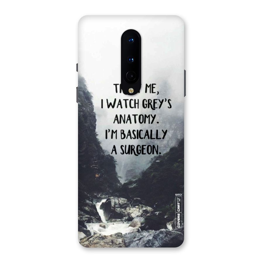 I Am A Surgeon Back Case for OnePlus 8
