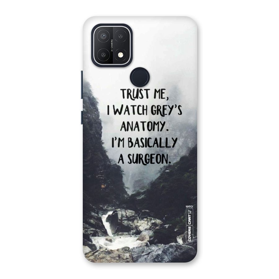 I Am A Surgeon Back Case for Oppo A15s