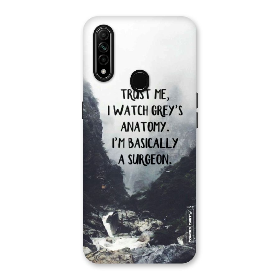 I Am A Surgeon Back Case for Oppo A31