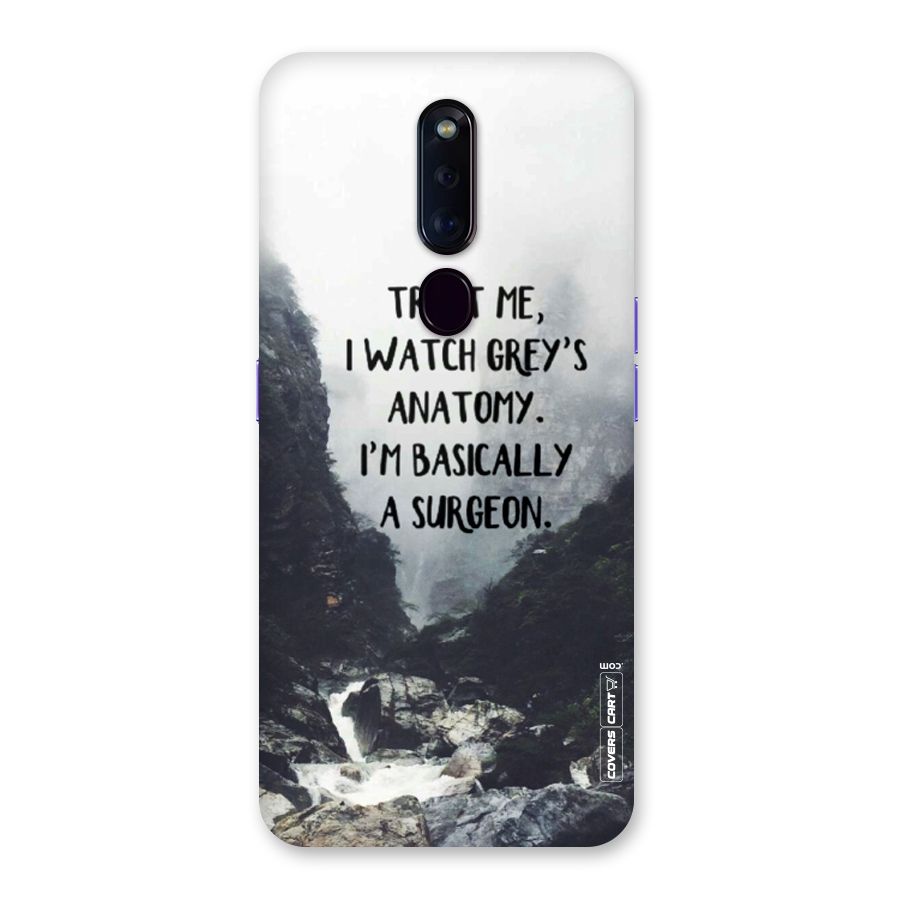 I Am A Surgeon Back Case for Oppo F11 Pro