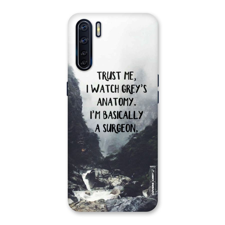 I Am A Surgeon Back Case for Oppo F15