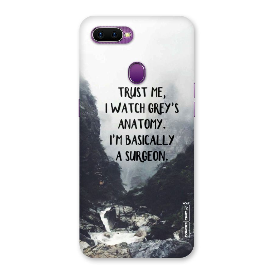 I Am A Surgeon Back Case for Oppo F9