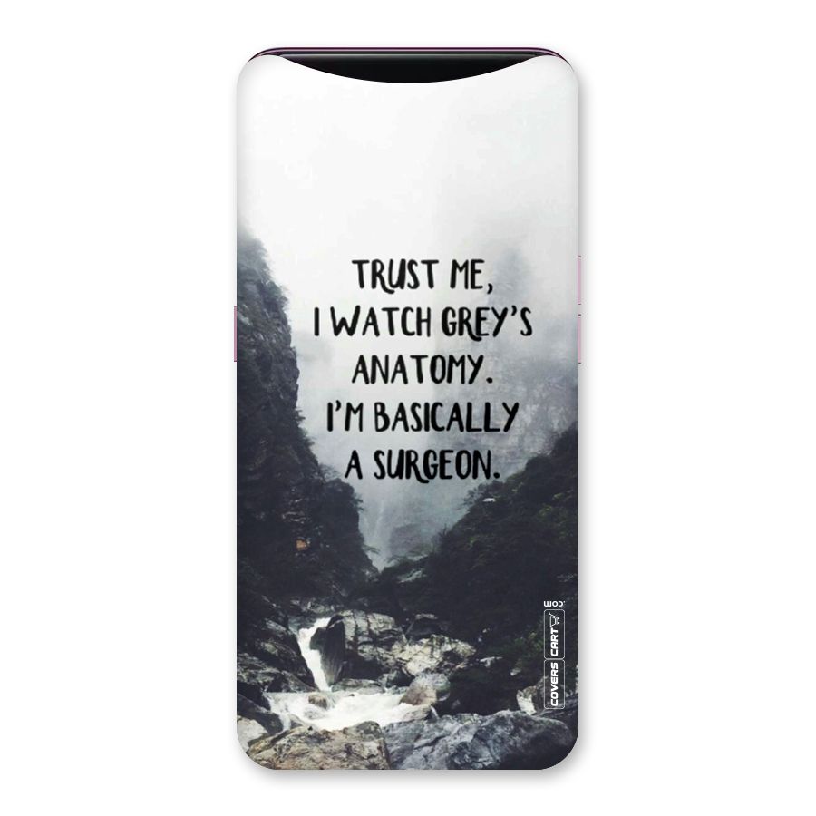 I Am A Surgeon Back Case for Oppo Find X