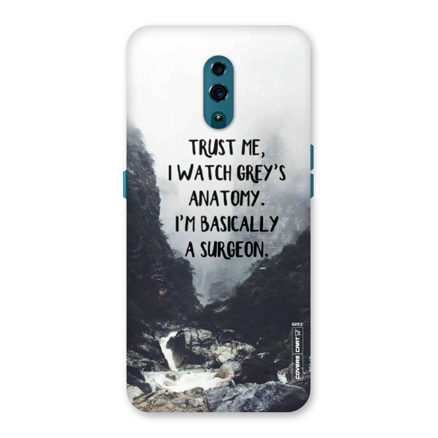 I Am A Surgeon Back Case for Oppo Reno