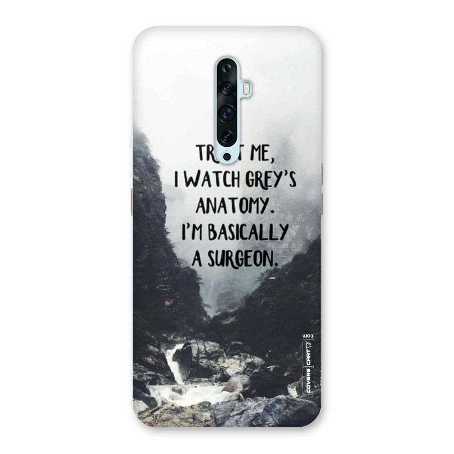 I Am A Surgeon Back Case for Oppo Reno2 F