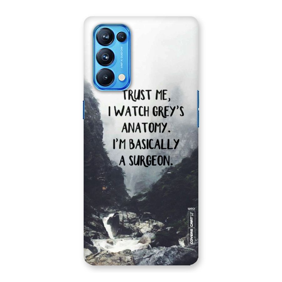 I Am A Surgeon Back Case for Oppo Reno5 Pro 5G