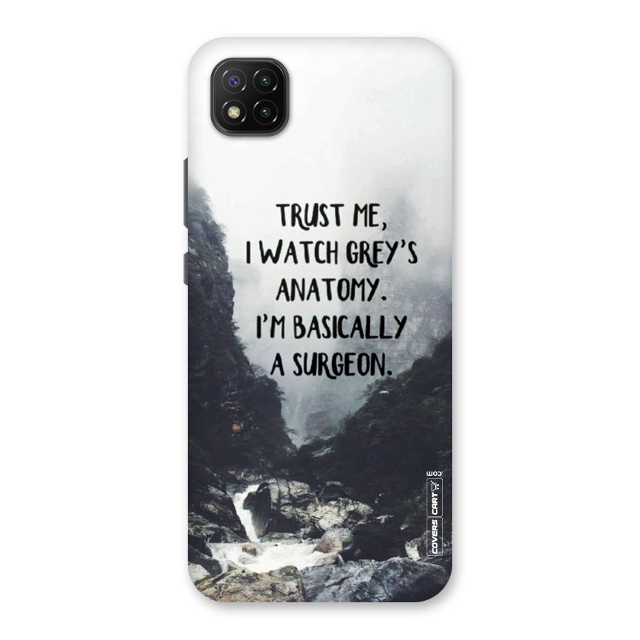 I Am A Surgeon Back Case for Poco C3