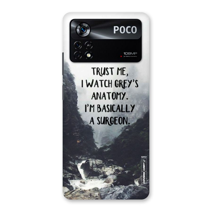 I Am A Surgeon Back Case for Poco X4 Pro 5G