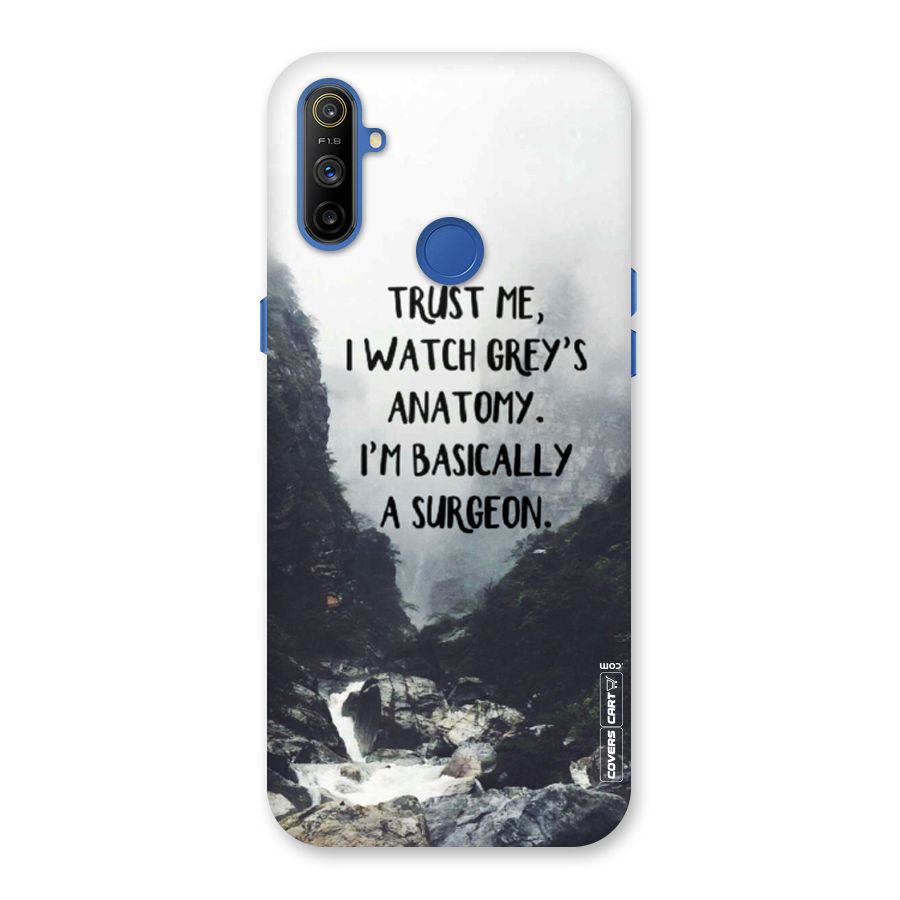 I Am A Surgeon Back Case for Realme Narzo 10A
