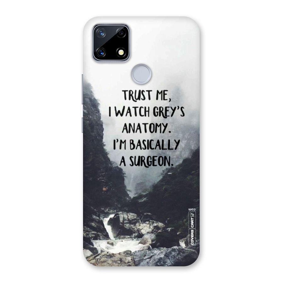 I Am A Surgeon Back Case for Realme Narzo 20