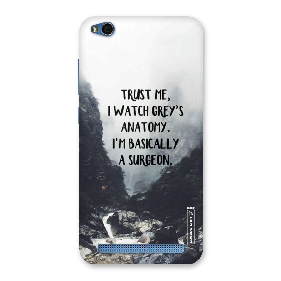 I Am A Surgeon Back Case for Redmi 5A
