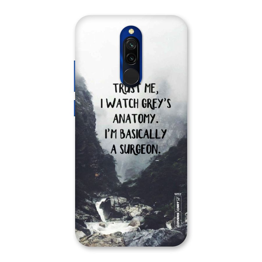 I Am A Surgeon Back Case for Redmi 8