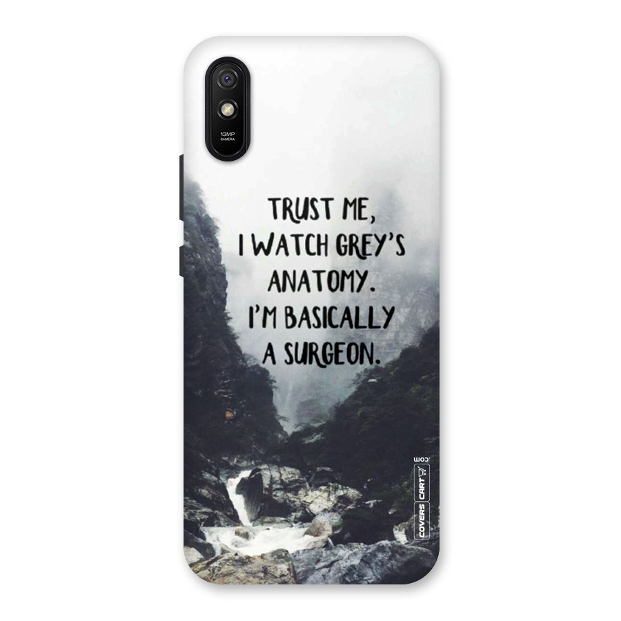I Am A Surgeon Back Case for Redmi 9A