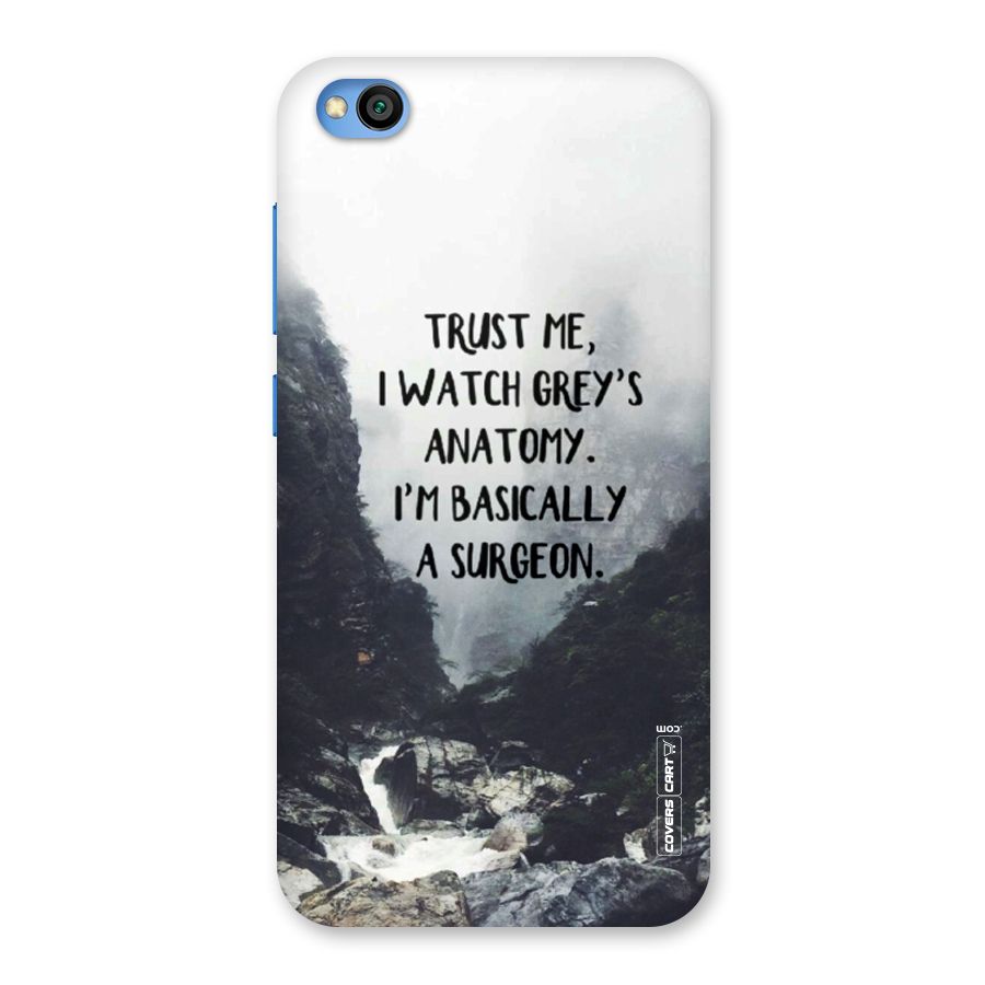 I Am A Surgeon Back Case for Redmi Go