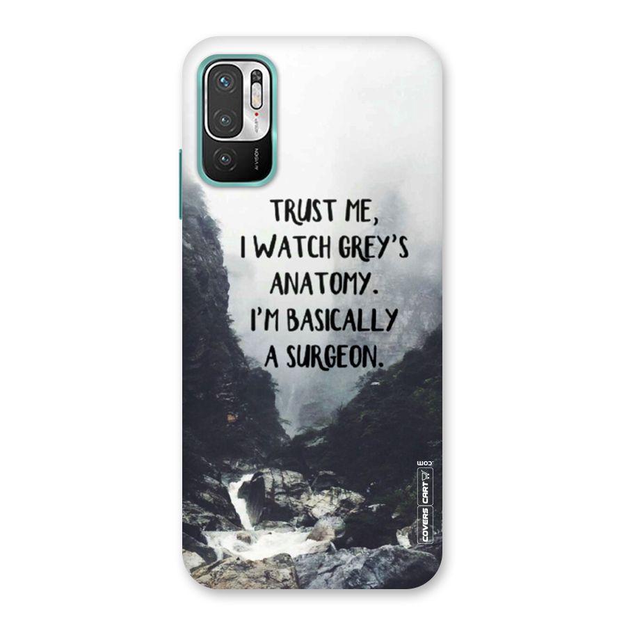 I Am A Surgeon Back Case for Redmi Note 10T 5G