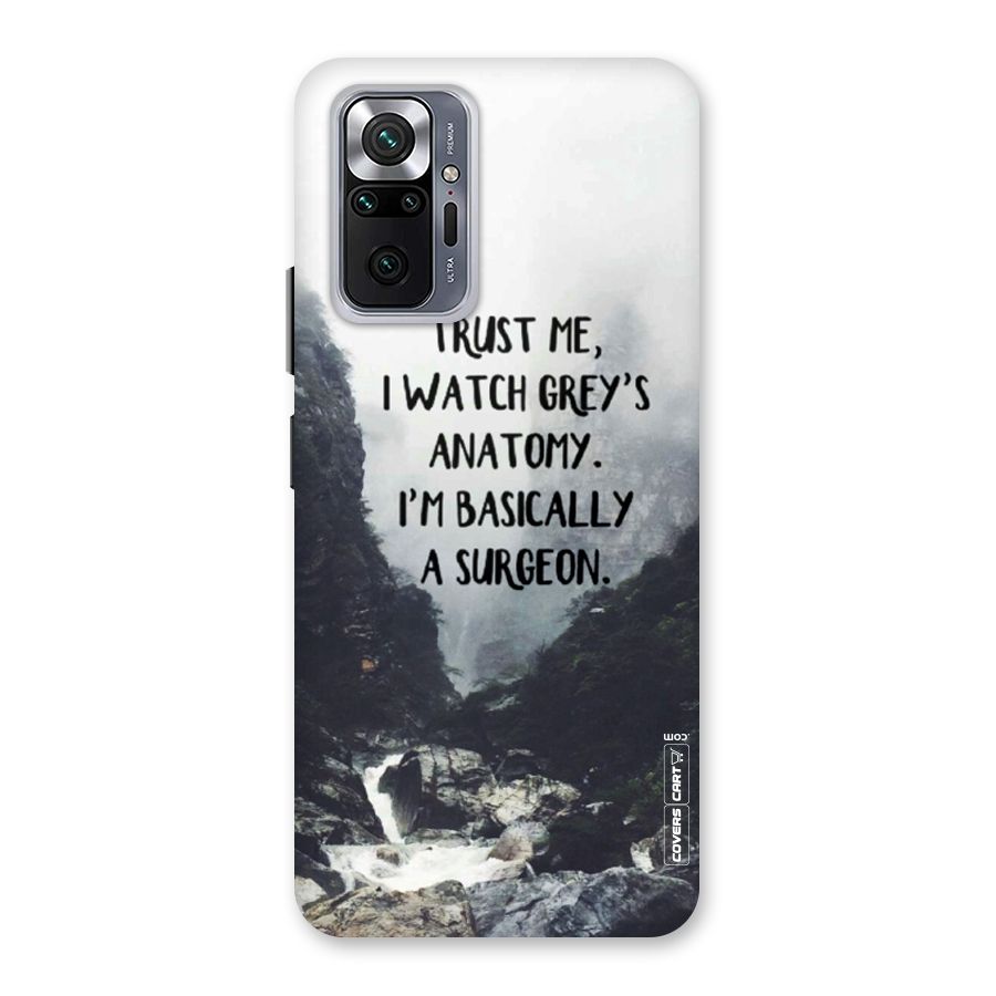 I Am A Surgeon Back Case for Redmi Note 10 Pro