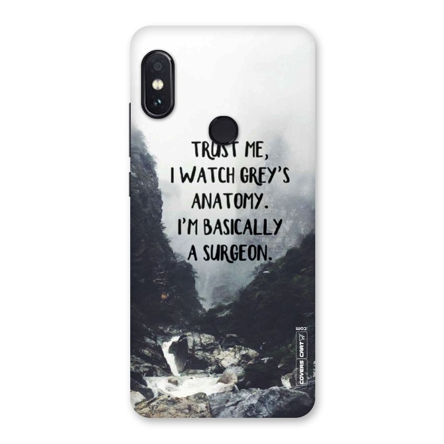 I Am A Surgeon Back Case for Redmi Note 5 Pro