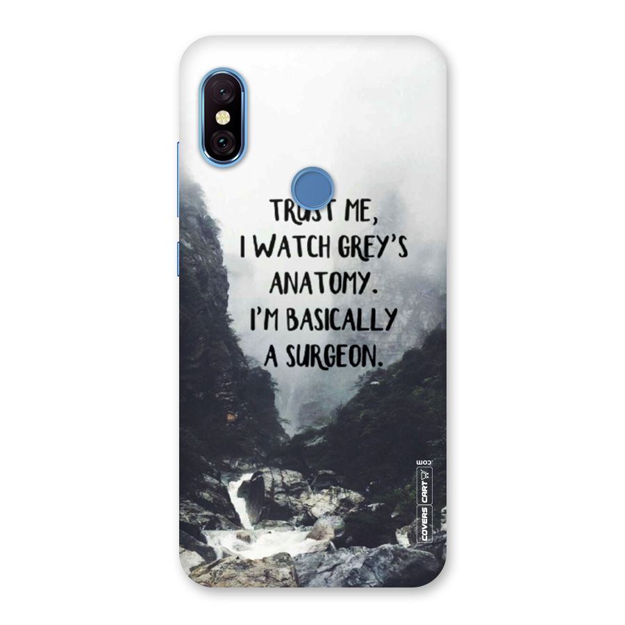 I Am A Surgeon Back Case for Redmi Note 6 Pro
