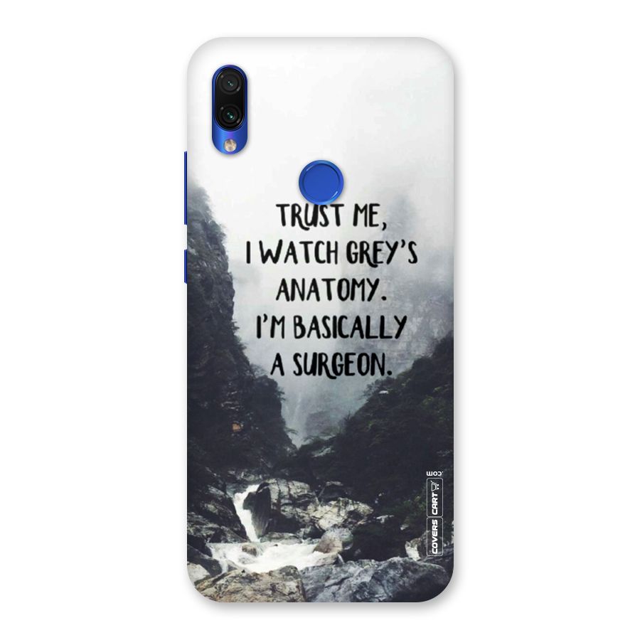 I Am A Surgeon Back Case for Redmi Note 7S