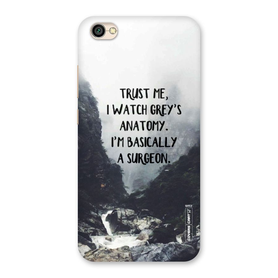 I Am A Surgeon Back Case for Redmi Y1 Lite