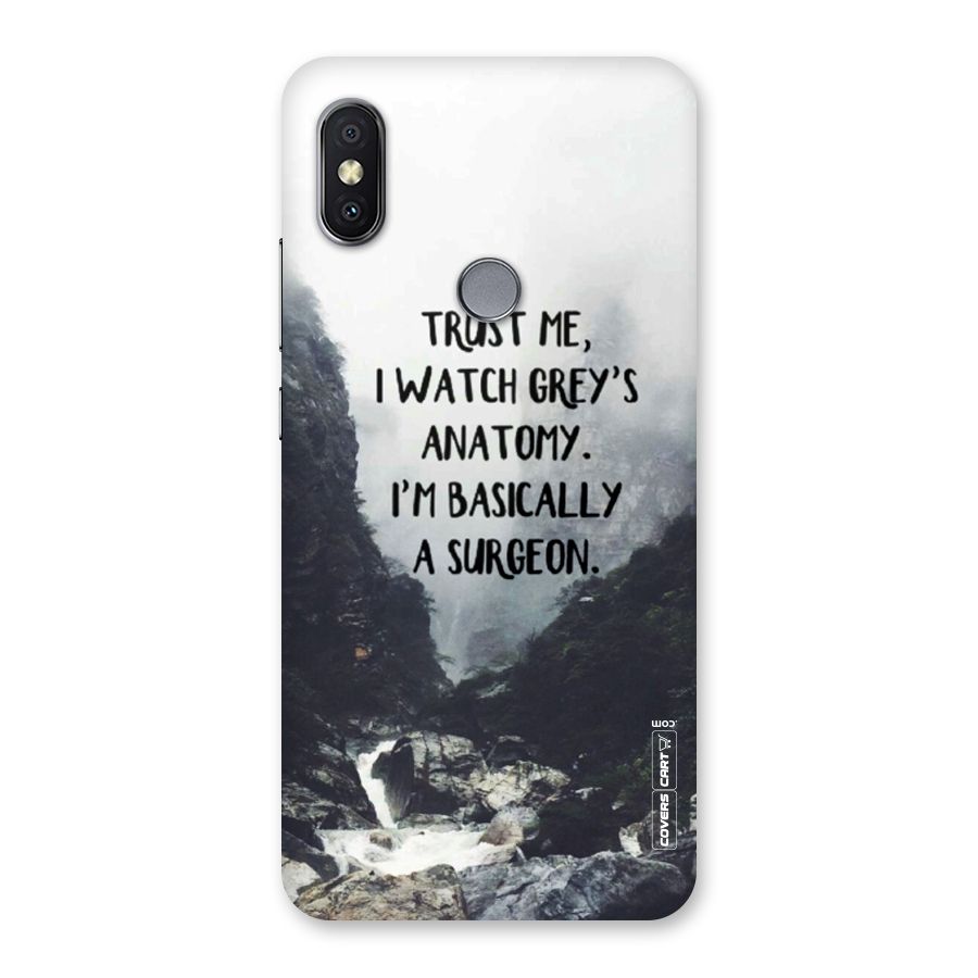 I Am A Surgeon Back Case for Redmi Y2
