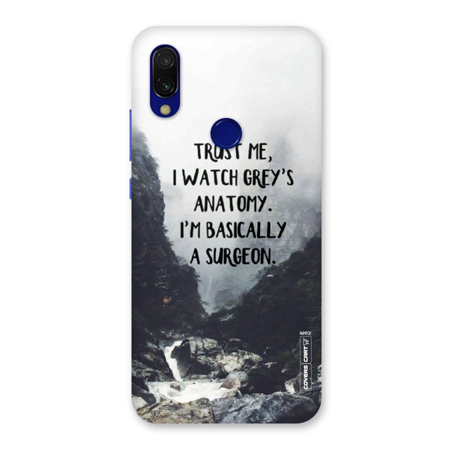 I Am A Surgeon Back Case for Redmi Y3