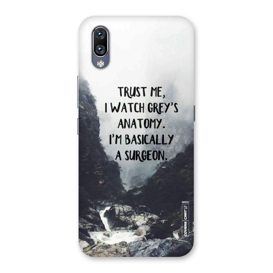 I Am A Surgeon Back Case for Vivo NEX