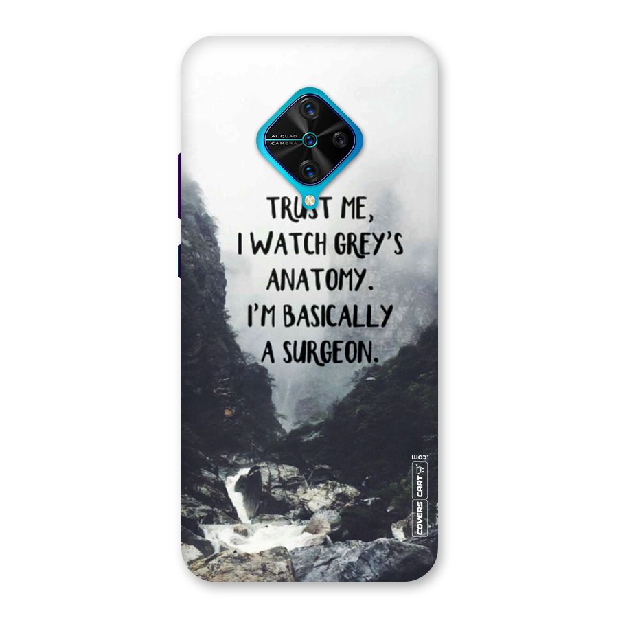 I Am A Surgeon Back Case for Vivo S1 Pro