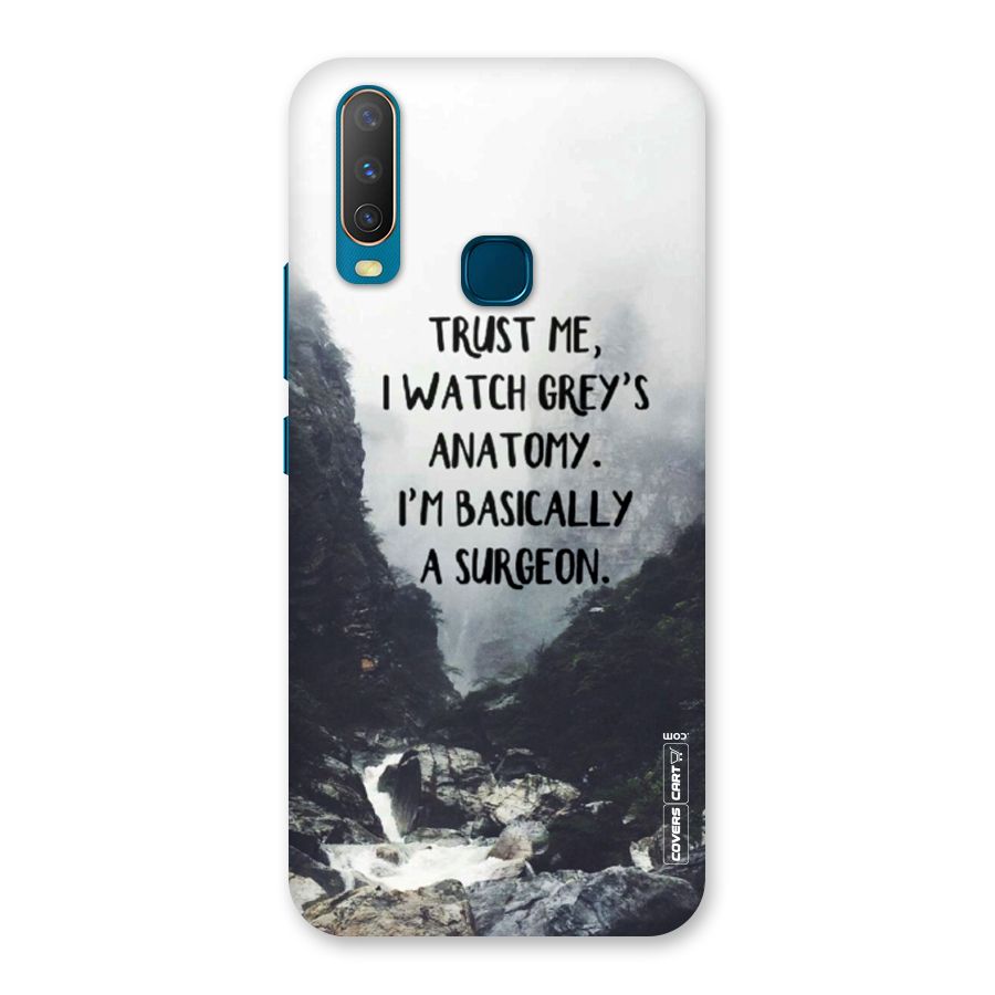 I Am A Surgeon Back Case for Vivo U10