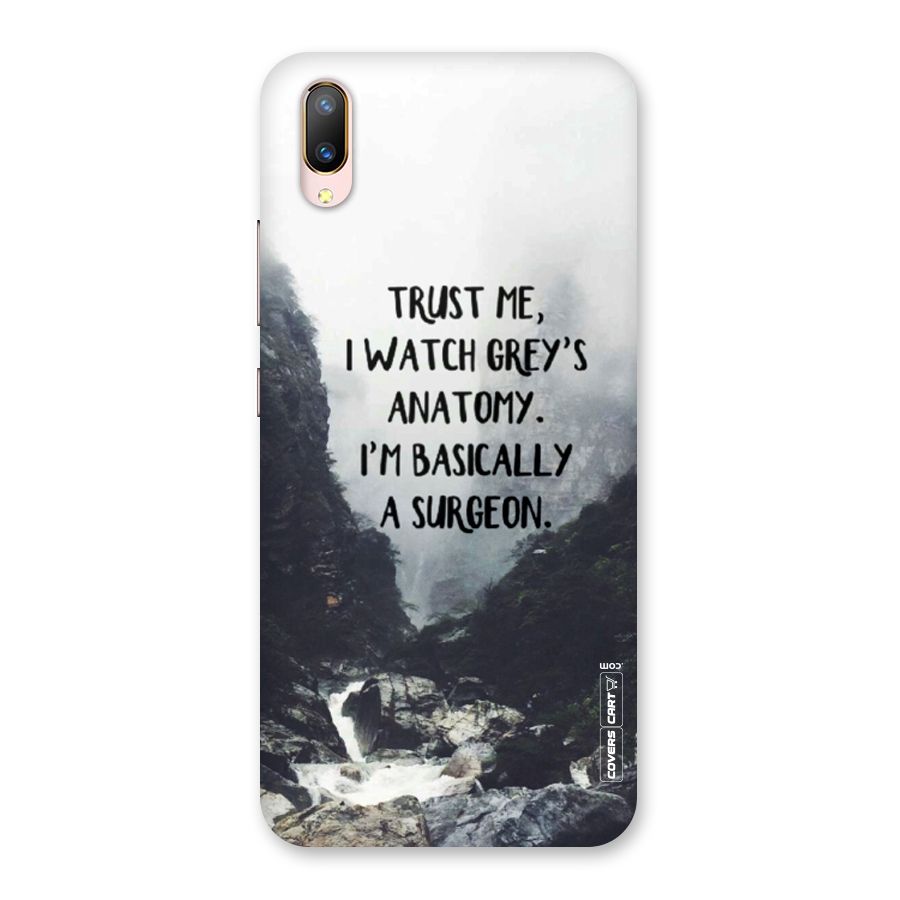 I Am A Surgeon Back Case for Vivo V11 Pro