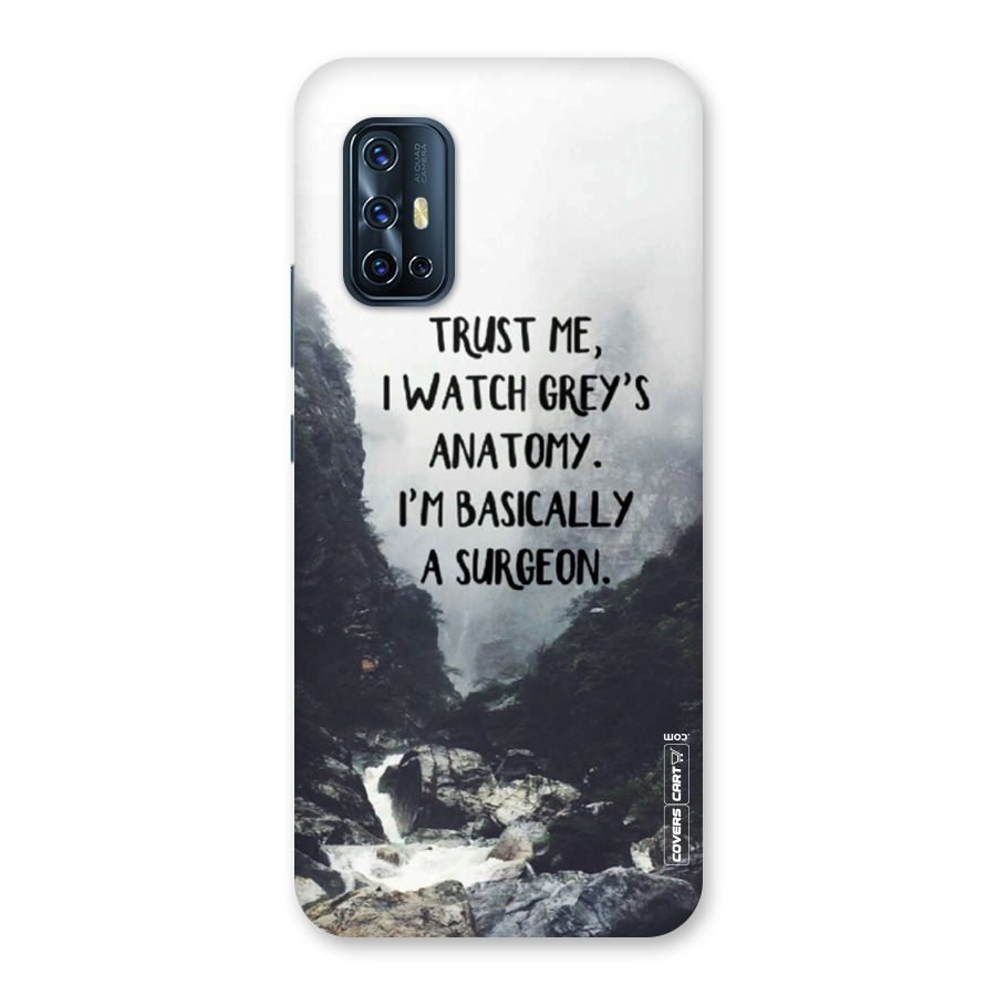 I Am A Surgeon Back Case for Vivo V17