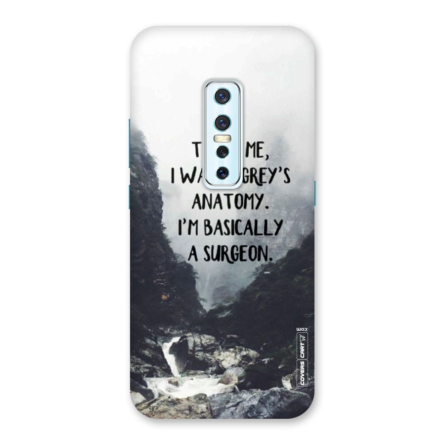 I Am A Surgeon Back Case for Vivo V17 Pro
