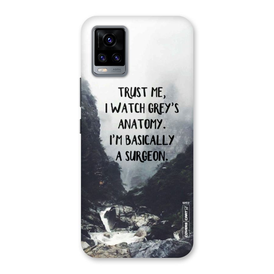 I Am A Surgeon Back Case for Vivo V20