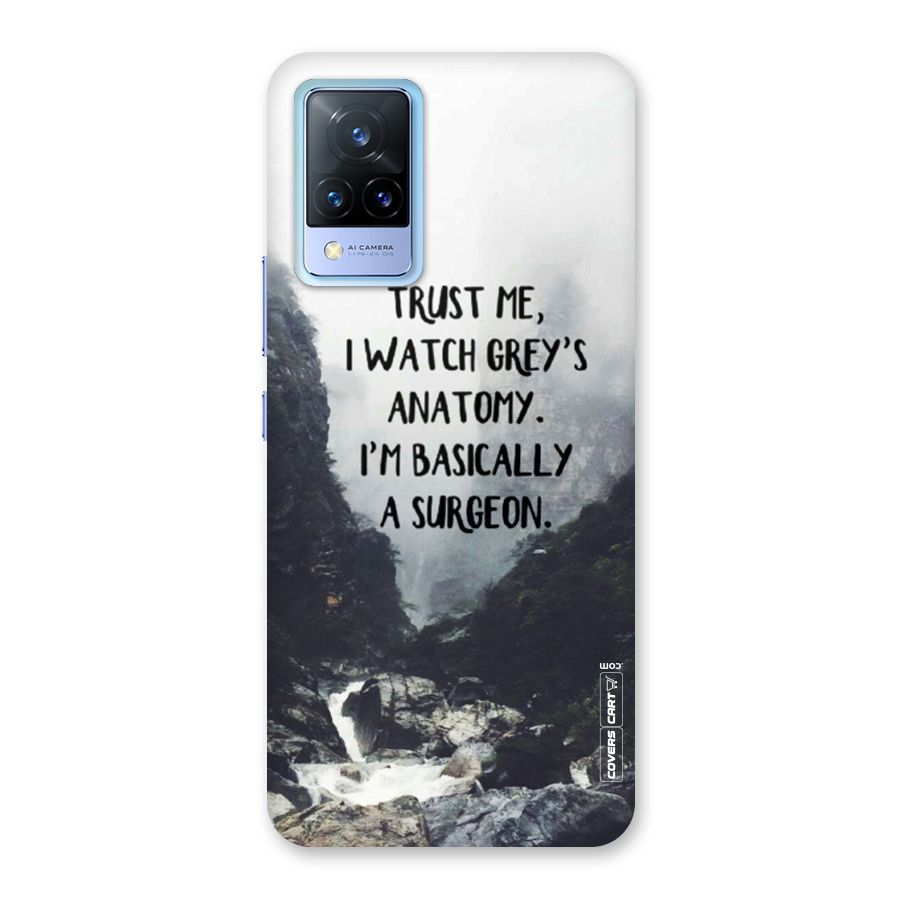 I Am A Surgeon Back Case for Vivo V21 5G