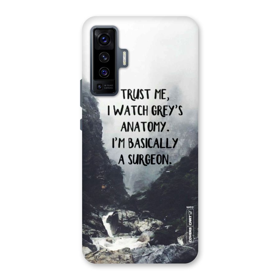 I Am A Surgeon Back Case for Vivo X50