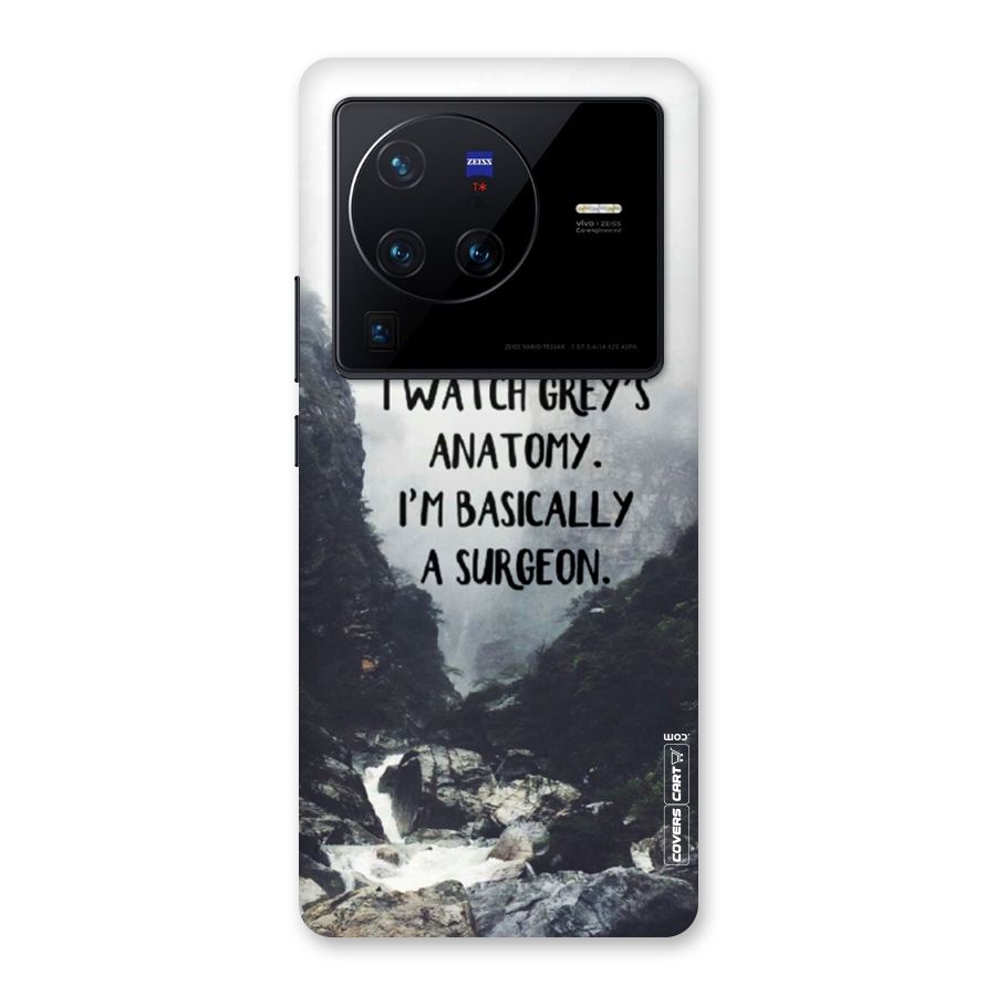 I Am A Surgeon Back Case for Vivo X80 Pro